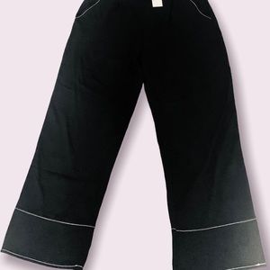 Ricki's Wide-leg Black Slacks